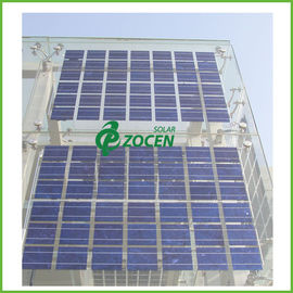 Η στέγη τοποθέτησε το διαφανές ηλιακό πλαίσιο γυαλιού PV διπλό επάνω - ηλιακά συστήματα χρησιμότητας πλέγματος