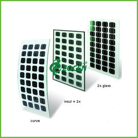 180W μετριασμένο ηλιακό πλαίσιο 125*125mm γυαλιού γυαλιού διπλό μονο - κρυστάλλινος για το σπίτι