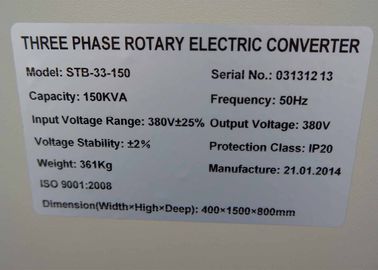 150 KVA 3 μηχανικός πλήρης αυτόματος ρυθμιστής τάσης φάσης για τον ανιχνευτή CT/το σύστημα MRI
