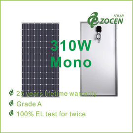 Ενιαίο κρυστάλλινο ηλιακό πλαίσιο, 310W αντι αντανακλαστικό γυαλί που τοποθετείται σε στρώματα